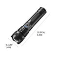 thumbnail image 2 of ICQOVD USB Rechargeable Telescopic LED Flashlight Aluminum Alloy Long Range Torch for Outdoor Adventure and Search, 2 of 8