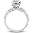 thumbnail image 6 of Everly Women's Created White Sapphire Engagement Ring in 10K White Gold, 6 of 9
