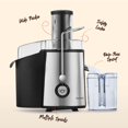 thumbnail image 5 of Peach Street Centrifugal Juicer 700W Juice Extractor Juicing Machine, 3 Wide Feeder for Whole Fruits, Vegetable, with Micro-Mesh Filter Easy to Clean, Stainless Steel, 5 of 5