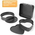 thumbnail image 4 of Springform Cake Baking Pan Set of 3: Non-Stick Cheesecake Pan with Removable Bottom, Quick Release Latch Bakeware Leakproof Bread Loaf Pan (7, 8, 9 Inch), 4 of 7