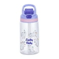 thumbnail image 2 of Kids Water Bottle with Straw Lid and Handle, Food Grade Material Leak-proof, Drip-proof Water Bottle, Easy Use for Girls and Boys to Sports, Workout and School, 2 of 6