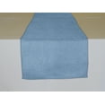 thumbnail image 2 of Faux Burlap Table Runner Solid Light Blue, 2 of 2