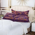 thumbnail image 6 of GZHJMY Halloween Trick Or Treat Party Pillowcase Plush Pillowcase for Hair and Skin, Soft Standard Size Pillow Cases Zippered Queen Pillow Case Set of 1-20x40in Home Decor, 6 of 7