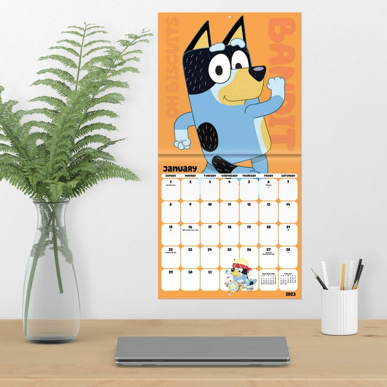 Bluey 2025 Wall Calendar bell tabitha