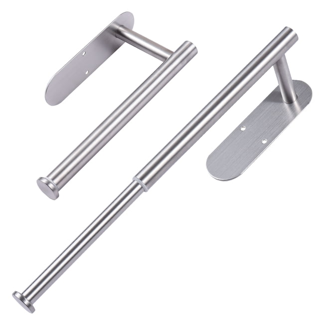 Aoresac 2pcs Toilet Paper Holder Rustproof Self Adhesive or Drilling