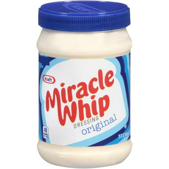 Kraft Miracle Whip Original Dressing 15 fl oz Jar (Pack of 2)