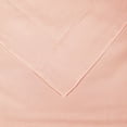 thumbnail image 3 of 300-Thread Count Breathable Cotton Percale Solid 3-Piece Duvet Cover Set with Matching Pillow Shams, King/Cal King, Blush by Blue Nile Mills, 3 of 5