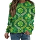 thumbnail image 2 of Xuyuer Womens St Patrick's Day Sweatshirt Shirt Shamrock Clover Printed Long Sleeve Pullover Tops, 2 of 7