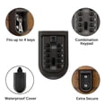 thumbnail image 5 of Wall Mounted Key Safe Box - Weatherproof 10-Digit Combination Lock, Anti-Theft Storage for Home & Outdoor Use, 5 of 5
