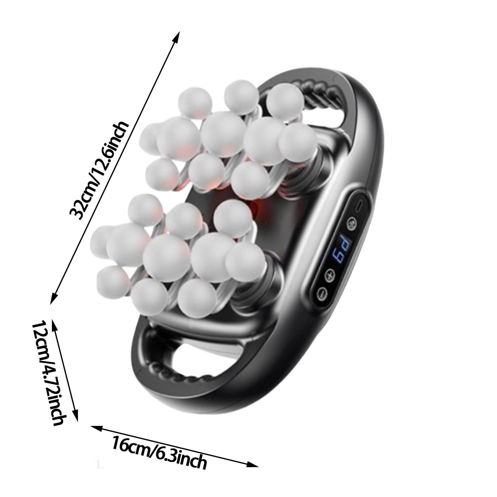 6-Head Massage Gun Set. Fusion Massage Gun Deep Tissue Massager Cordless Back Massager, Drive 6 Head Massagerr for Hamstring Full Body Muscles (GR)