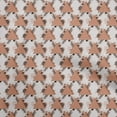 thumbnail image 1 of oneOone Cotton Cambric Tawny Brown Fabric Geometric Sewing Material Print Fabric By The Yard 56 Inch Wide, 1 of 5