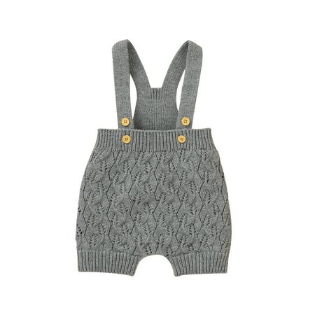 

Dadaria Toddler Sweater 0-24m Newborn Infant Baby Girl Boy Winter Warm Knit Jumpsuit Outwear Romper Sweater Gray 90 Toddler