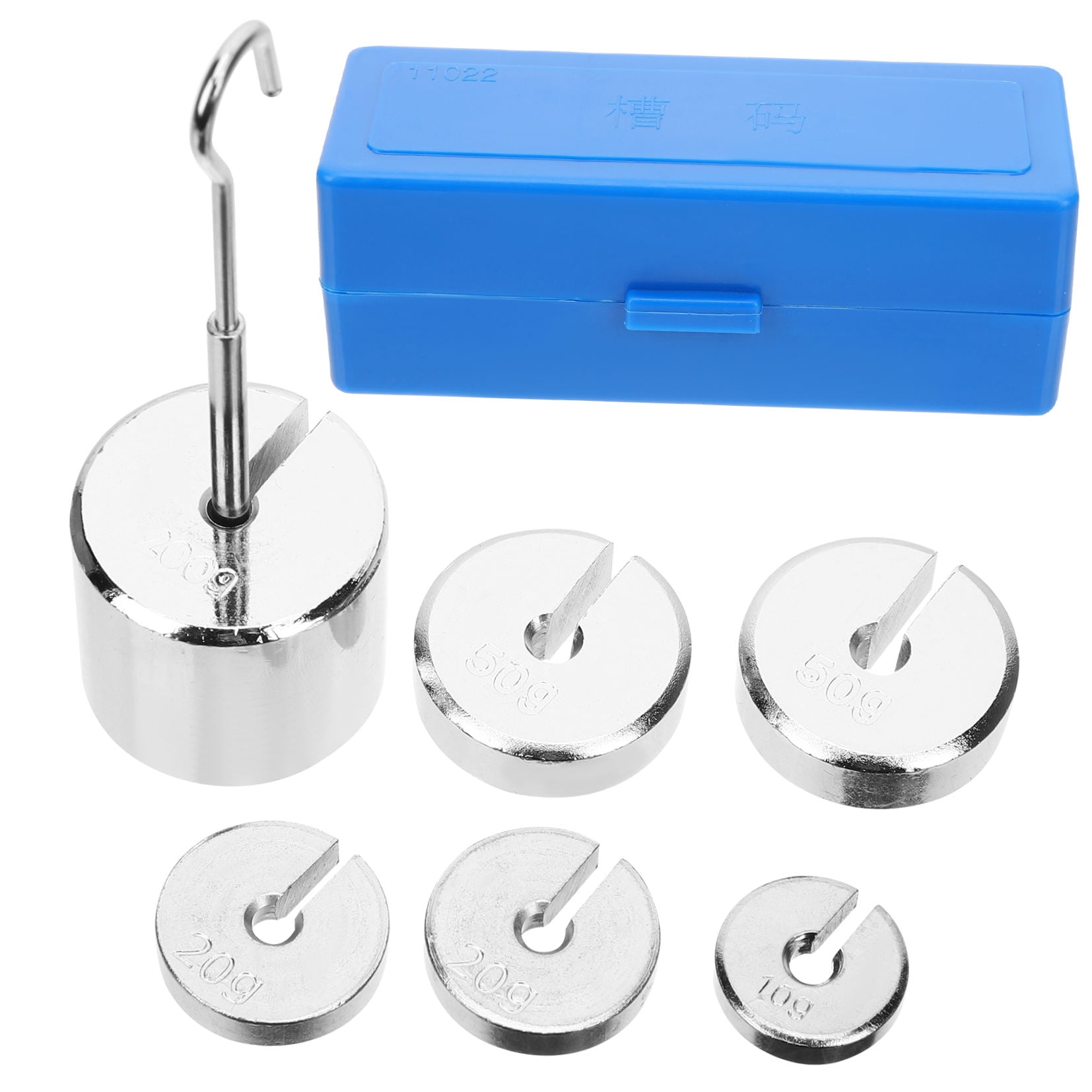 calibration hook weights Akozon 50g Hook Calibration Weights are suitable for testing light industrial weighing devices Hohopeti 4-Piece 200g Laboratory Calibration