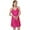 Rose Red, variant on LYMAYTER Womens Fashion Nightgown Summer Thin Section Lace Sleepwear for S-2XL Spaghetti Strap Short Silk Robe
