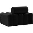 thumbnail image 4 of Meridian Furniture Melody Black Velvet Chair, 4 of 11