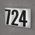 thumbnail image 2 of 7-Inch Mounting Plate for Lighted Address Numbers by LN LUMANUMBERS, Durable Stainless Steel, (For 3 Numbers, Bronze), 2 of 3
