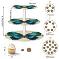 thumbnail image 5 of Wobogo Royal Blue Butterfly 3 Tier Acrylic Cake Stand with Clear Round Hold for Wedding Holiday Birthday Baby Shower Tea Party, 5 of 8