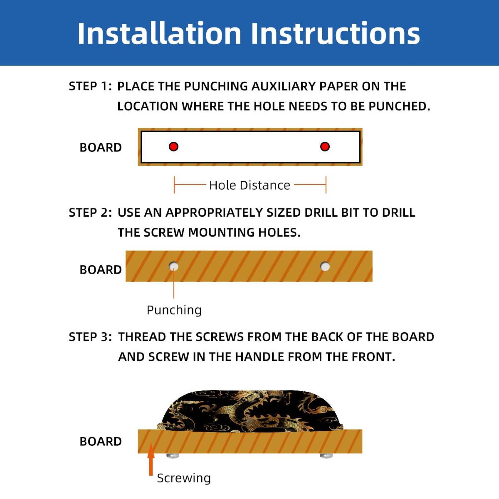 PhooArto 6 Pcs Cup Drawer Pulls, Chinese Golden Dragon Silhouette Shell Shape Handles Cabinet Knobs for Dresser Cupboard Closet Wardrobe with Screws