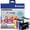 Black Cyan Magenta Yellow., variant on Brother LC205 High Yield Ink Cartridge InkjetsClub Ink Cartridge Replacement 4 Pack Value Pack. Includes 1 Black, 1 Cyan, 1 Magenta and 1 Yellow Compatible Ink Cartridges
