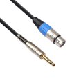 thumbnail image 2 of Cable de micrófono Cable Xlr Jack auxiliar Trs 6,35mm/6,5mm para amplificador mezclador estéreo, 2 of 3