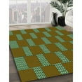 thumbnail image 3 of Ahgly Company Machine Washable Indoor Rectangle Transitional Green Onion Green Area Rugs, 2' x 4', 3 of 7