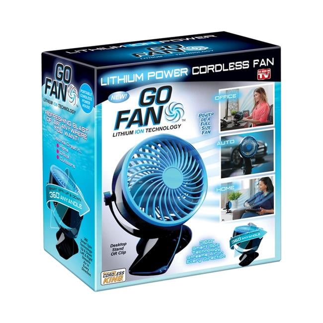 Go Fan 6006685 Plastic Cordless Rechargeable Fan