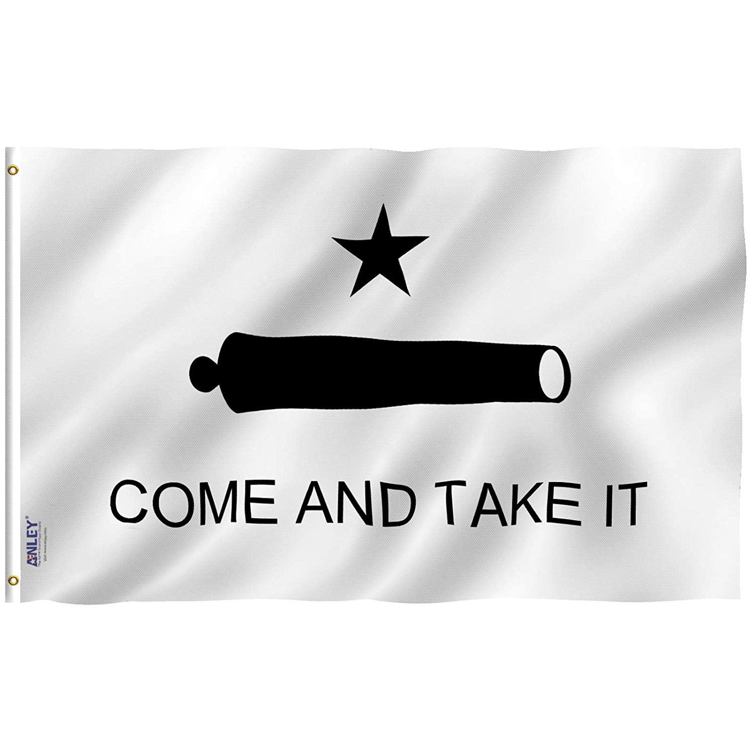 Come and Take It Molon Labe Texas Gonzales Flag Vinyl Decals Cannon Star  2 Pack