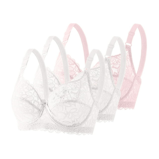 Women's Bra, Underwire Bra For Lift And Shape, Full Coverage Plus Size Bra, Comfort Everyday Bra With Lace