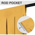 thumbnail image 6 of Yellow Ochre Blackout Curtain Valances with Rod Pocket for Windows, Suitable for Living Room, Kitchen and Bedroom (59 X 20 Inch, 1 Panel), 6 of 9