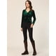 thumbnail image 3 of Chaqueta de terciopelo Allegra K mujer Verde Oscuro M, 3 of 5