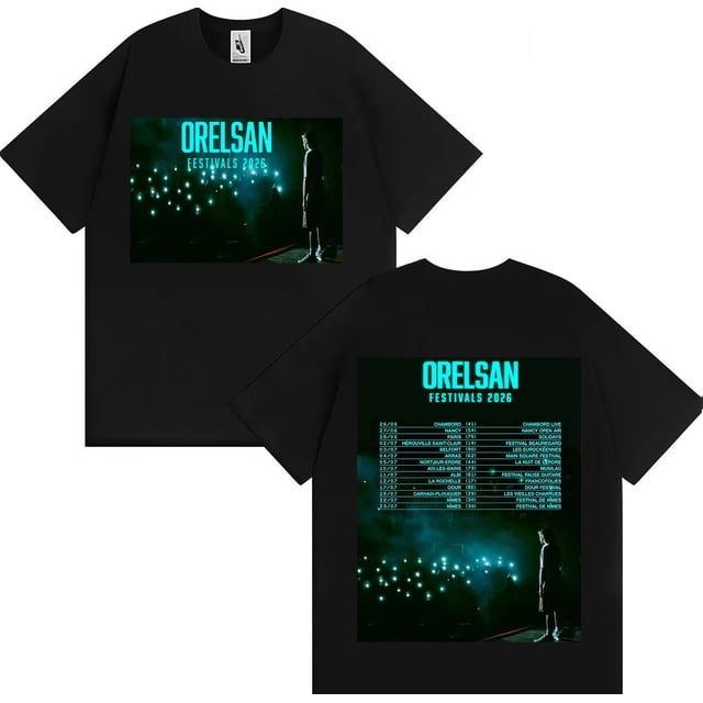 Orelsan 2026 Moda Nuevos gráficos Tshrits Alta calidad Hombres Mujeres Verano Casual Comfort Manga corta Tshrits