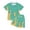 Mint Green, variant on Gaexia Girls Summer Outfits Size 6 Solid Color Sleeveless Top Clothes Cotton Outfits Short Sport T-Shirt and Shorts Set Two Piece Set Little Girls