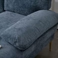 thumbnail image 6 of 113.39inch U-Shaped Sectional Sofa Couch, Convertible Modular Sectional Sofa with Double Chaise, Linen Upholstered Sofa Set, 6-Seater Sofa for Living Room Apartment, Easy Assembly, Grey-Blue, 6 of 7