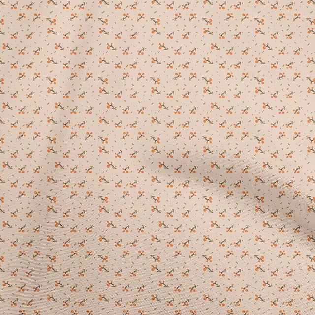oneOone Rayon Peach Fabric Asian Japanese Floral Sewing Craft Projects Fabric Prints By Yard 56 Inch Wide