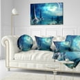 thumbnail image 3 of Designart The Towers of Gremor Alien Planet - Abstract Throw Pillow - 12x20, 3 of 5