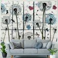 thumbnail image 4 of PIKWEEK  Dandelion Wall Art for Bedroom Living Room Dragonfly Tapestry for Kids Boys Girls Watercolor Floral Branches Decor Tapestry Wall Hanging White Painting, 4 of 6