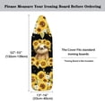 thumbnail image 3 of HELLHERO Ironing Board Cover Sunflower Puppy 3 Fasteners Soft Ironing Board Covers for Laundry Room, 3 of 3