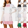 thumbnail image 3 of IUYRTFE Women's High Waisted Pleated Mini Skirt Adjustable Waist with Bow Tie School Uniform A Line Short Skirt, 3 of 9