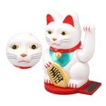 thumbnail image 3 of Lucky Money Cat, Gold Symbol Of Wealth Rotating Base Vivid Expression Solar Fortune Cat Feng Shui Crafts For Shop Office Restaurant, 3 of 8