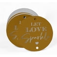 thumbnail image 2 of Inkdotpot Silver Foil Paper Hang Tags Let Love Sparkle Wedding Favor Tags 100 Pieces, 2 of 6