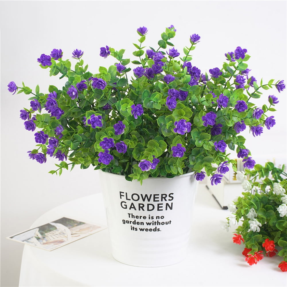 Bobasndm ArtificialFlowers FakePlants Outdoor UVResistant Faux