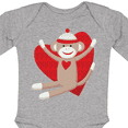 thumbnail image 4 of Inktastic Hug Sock Monkey Boys or Girls Long Sleeve Baby Bodysuit, 4 of 5