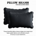 thumbnail image 3 of Ameha 3 Piece Quilt Set Chevron Embossed Bedspread Reversible Ultrasoft Microfiber Adult Bedding Charcoal Color King, 3 of 10