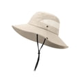 thumbnail image 2 of Deago Sun Hat for Men/Women Waterproof Wide Birm Bucket Hat UV Protection Hat for Fishing Hiking Garden Beach (Beige), 2 of 10