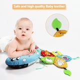 Blublu Park Oreiller de soutien de tête de bébé pour nouveau-né, oreiller de voyage en coton doux pour sièges de voiture et poussettes pour bébé, bleu