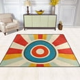 thumbnail image 2 of Yayeee Area Rugs for Living Room 6.7'x4.8' Indoor Non Slip Washable Bedroom Carpet, Colorful Circles, 2 of 6