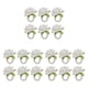 thumbnail image 4 of Anillos servilletero Wosthever 6 piezas lino flor artificial color Blanco, 4 of 6