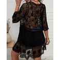 thumbnail image 3 of Swimsuit Coverup for Women Lace Stitching Bathing Suit Cover Ups Plus Size Beach Coverup Alsol Lamesa, 3 of 6