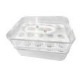 thumbnail image 4 of Contenant à Oeufs de Cuisine Contenant à Oeufs Tiroir Boîte de Rangement Fraîche pour Oeufs Support à Oeufs pour 2 Couches et Transparent, 4 of 9