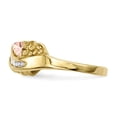 thumbnail image 4 of Primal Gold 10 Karat Yellow Gold with 12 Karat Rose and Green Accent Black Hills Diamond Ring, 4 of 8